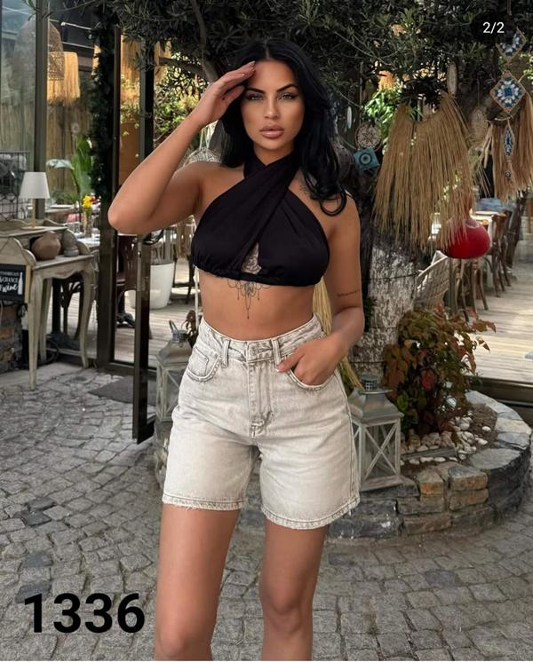Шорты Jeans Style (34-40) 642-1336 grey (лето)