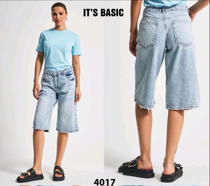 Бриджи Jeans Style (34-40) 4017-31 l.blue (лето)