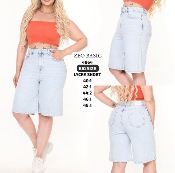 Шорты Jeans Style (40-48) 4864 l.blue (лето)