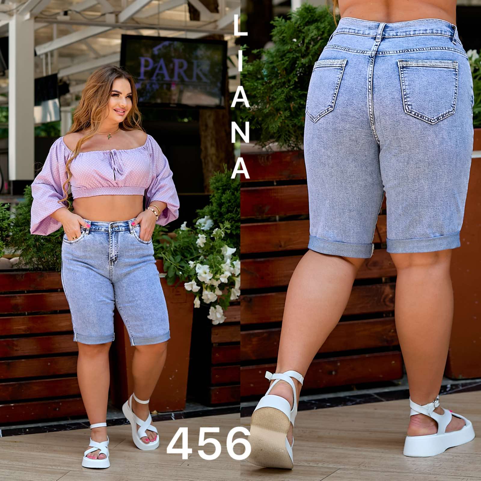 Шорты Liana Denim (31-38) 456-1 l.blue (лето)