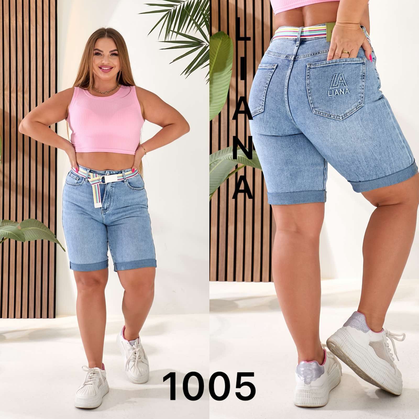 Шорты Liana Denim (28-33) 1005-1 l.blue (лето)
