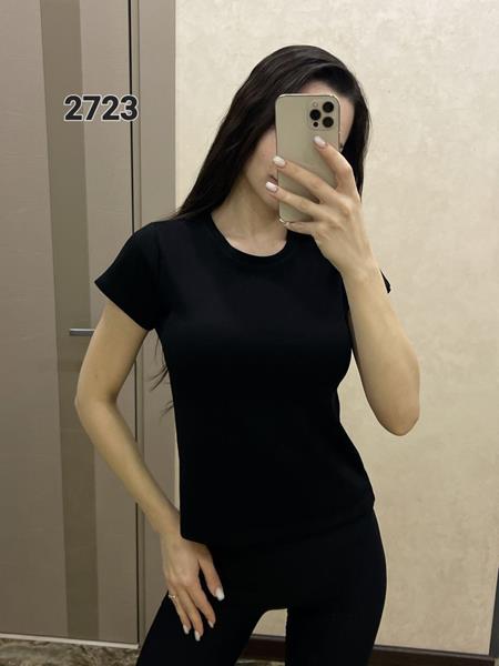 Футболка FSN (42-48) 2723 black (лето)