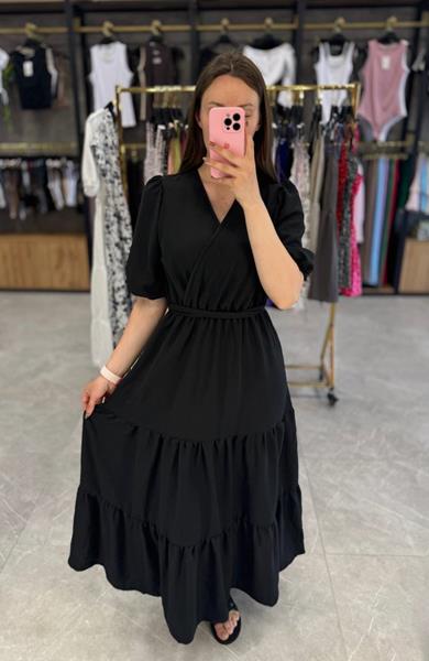 Платье Arina (42-50) 1619 black (лето)