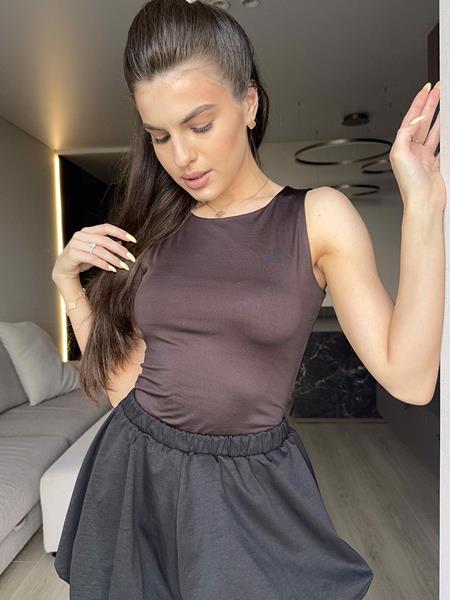 Боди Arina (42-48) 1617 brown (лето)