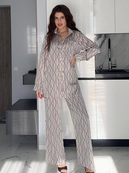 Костюм Arina (42-48) 8053 grey (лето)