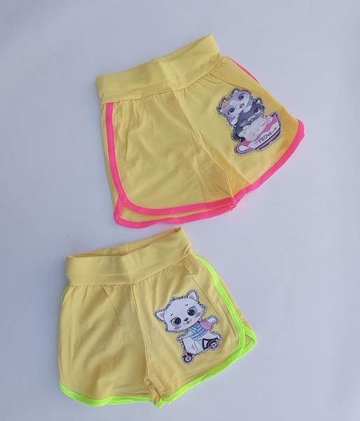 Шорты Meloria (5-8) ML1126 yellow-pink (лето)