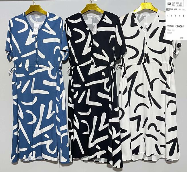 Платье Loyard (2XL-6XL) CL606 white (деми)