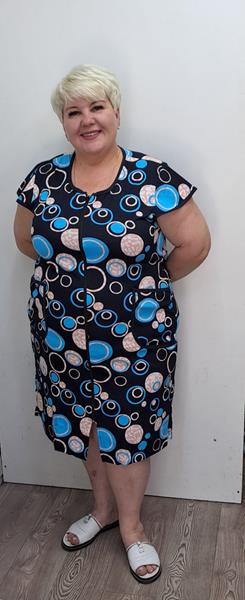 Халат Romeo life (52-62) RL486 navy (лето)