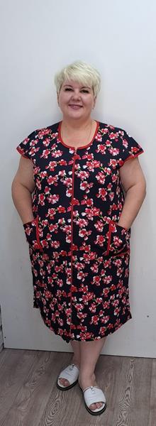 Халат Romeo life (52-62) RL487 navy (лето)