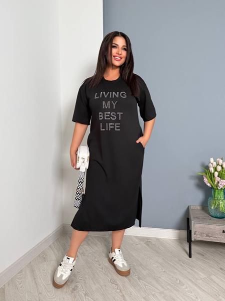 Платье EVA (48-62) 250 black (лето)