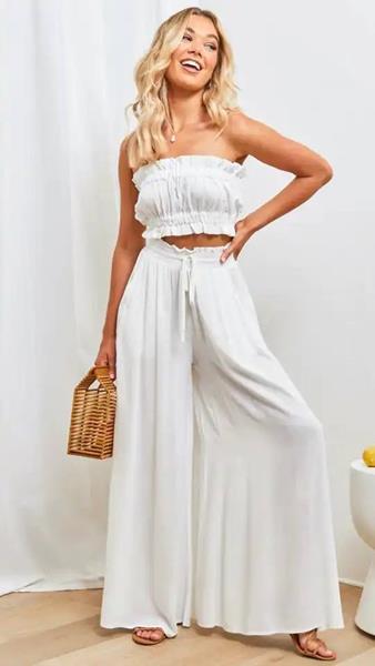 Штаны Femzone (42-52) 906 white (лето)