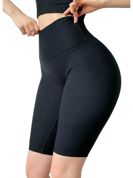 Велосипедки Алия (L-4XL) 0410 black (лето)
