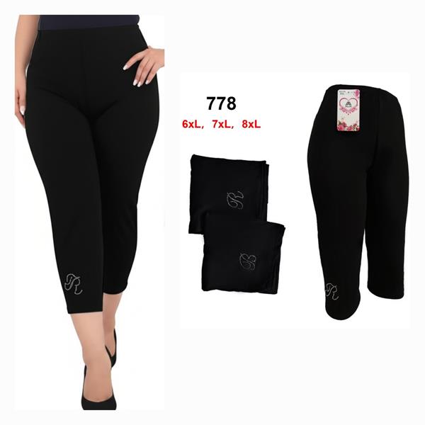 Бриджи Hoan (6XL-8XL) 778 black (лето)