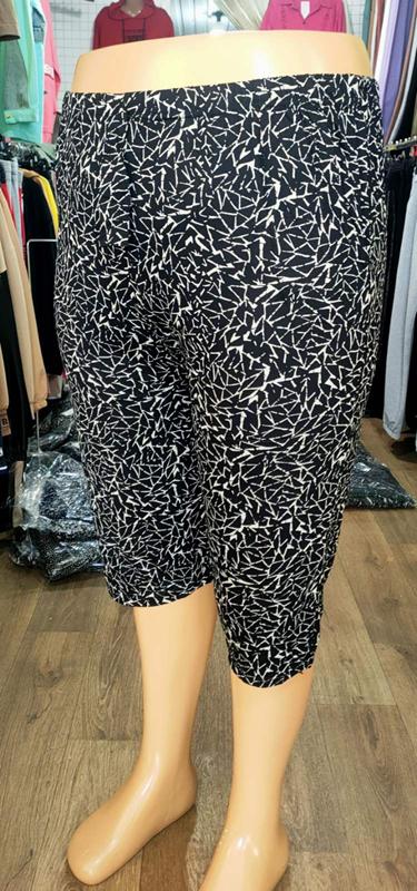 Бриджи Acheal (2XL-6XL) A64 black (лето)