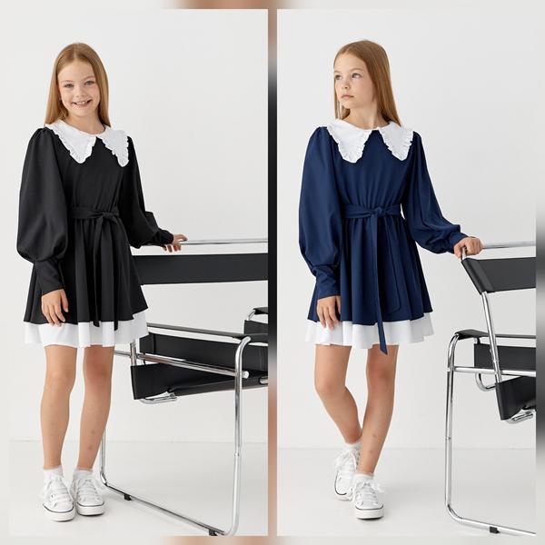 Платье Moda school (134-158) M39 navy (лето)