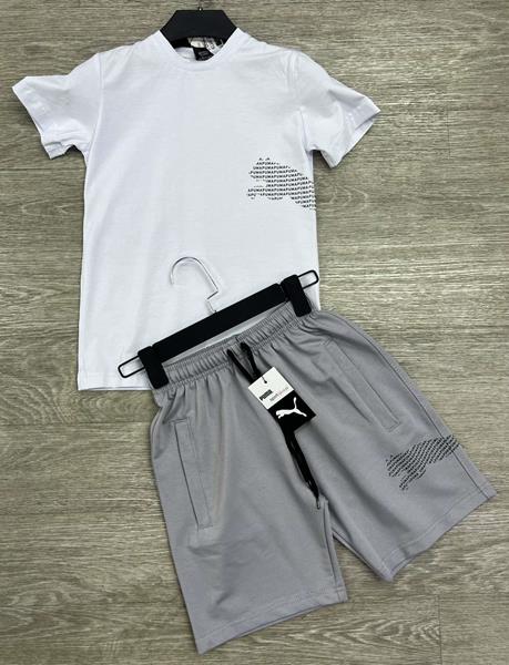Костюм MirWear kids (9-13) 284-2-285 white-grey (лето)