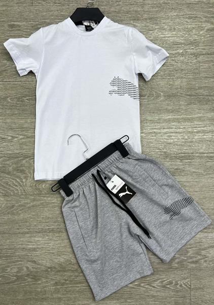 Костюм MirWear kids (13-17) 284-3-285 grey-white (лето)