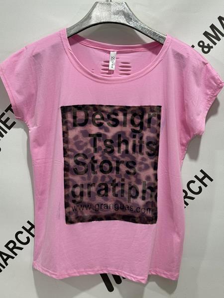Футболка Met&March (one size) 3D pink (лето)