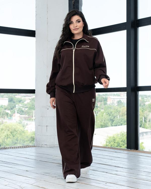 Костюм спорт AZNA (XL-4XL) Д150 brown (деми)