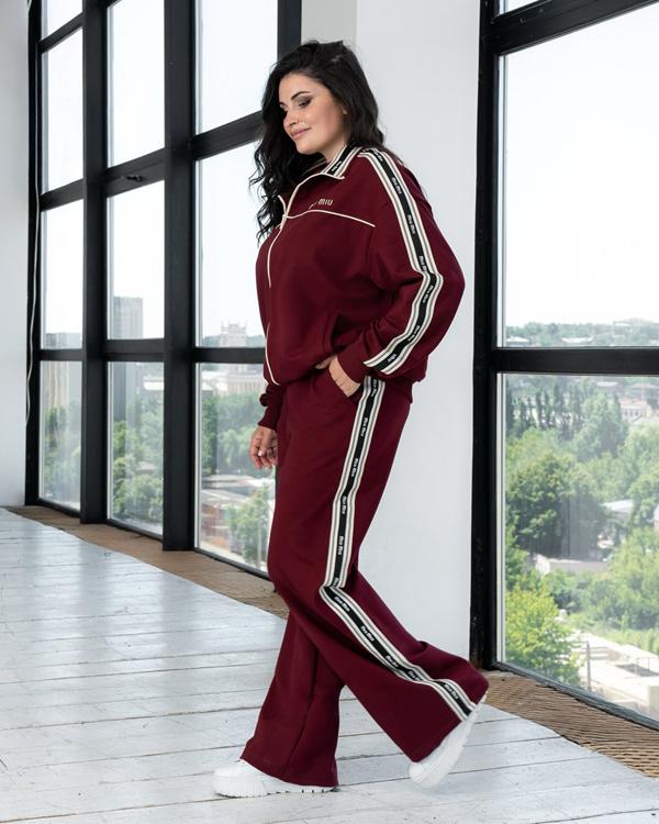 Костюм спорт AZNA (XL-4XL) Д147 wine (деми)