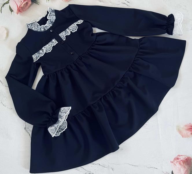 Платье Moda school (122-146) 7325 navy (деми)