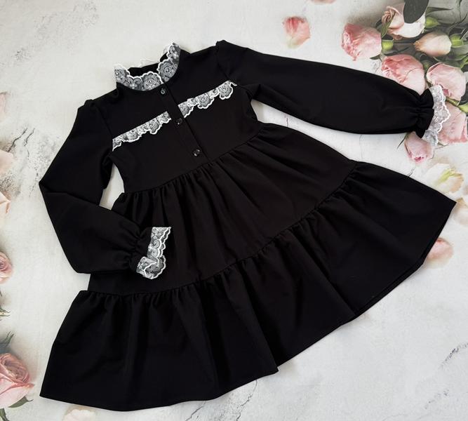 Платье Moda school (122-146) 7325 black (деми)