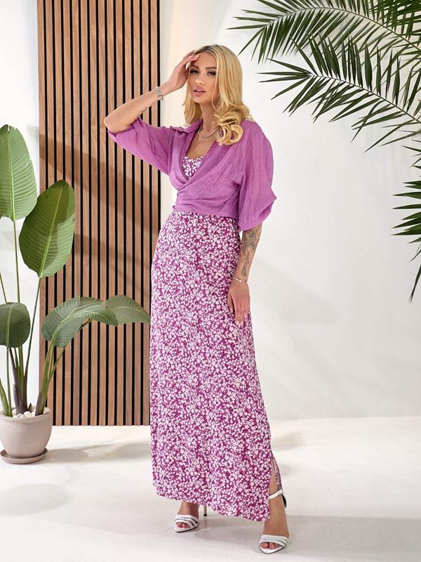 Платье OSKA (44-50) 205 purple (лето)
