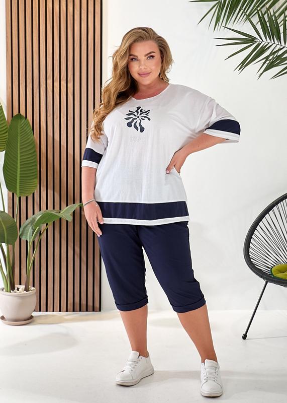 Костюм спорт OSKA (50-56) 6094 navy (лето)