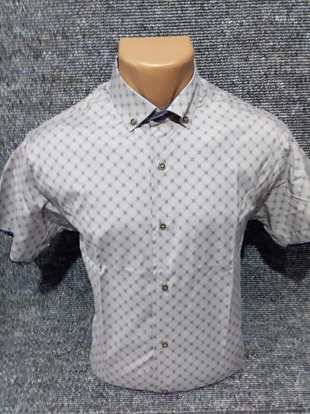 Рубашка Mary Poppins (S-2XL) 5177 grey (лето)