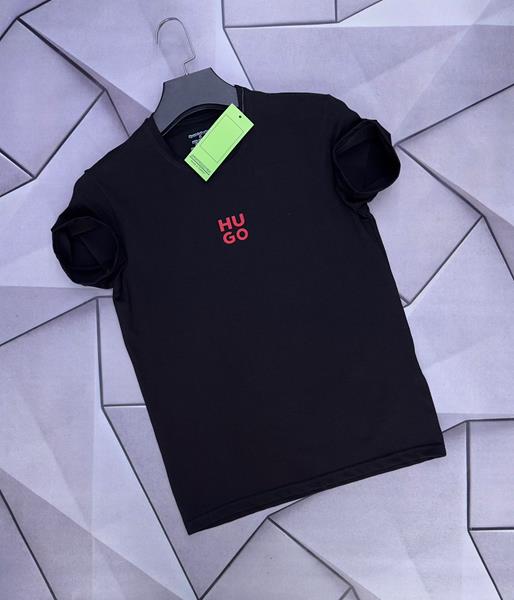 Футболка Rassul (S-2XL) 6155 black (лето)