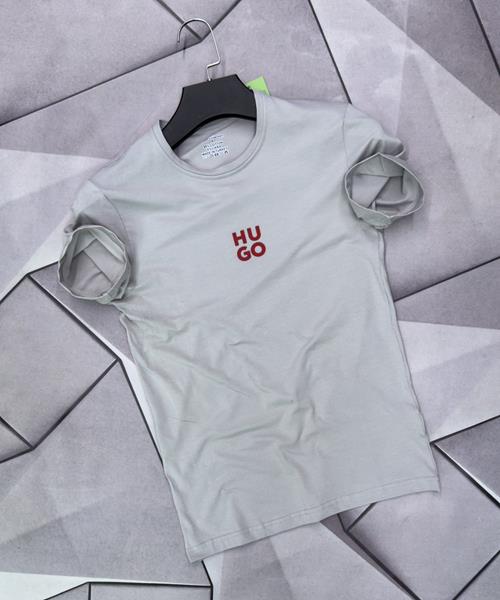 Футболка Rassul (S-2XL) 6159 l.grey (лето)