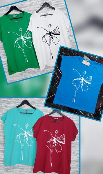 Футболка Newe (2XL-3XL) NW487 green (лето)