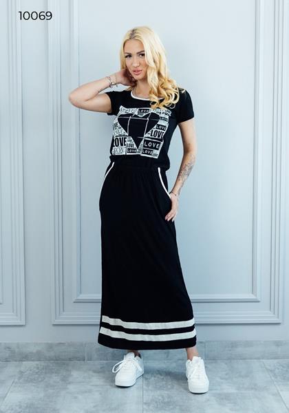 Платье Vehuiah (M-L) 10069 black (лето)