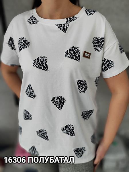 Футболка MMC clothes (one size) 16306 white (лето)