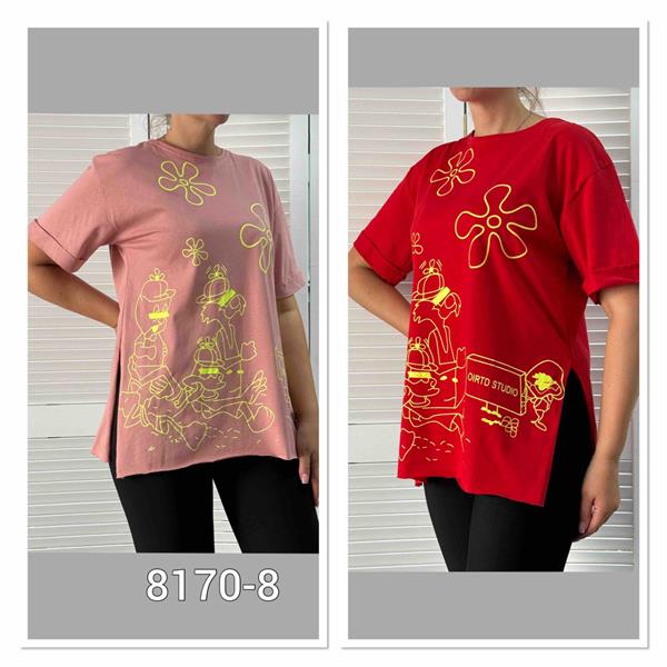 Футболка MMC clothes (48-54) 8170-8 pink (лето)