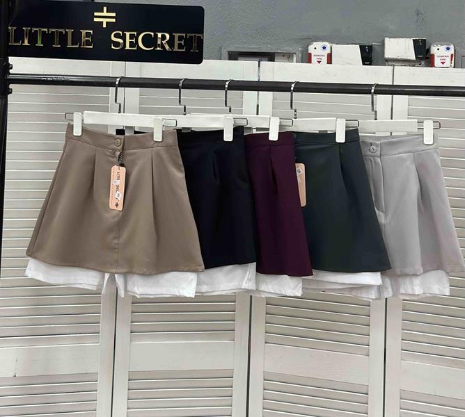 Юбка-шорты Little Secret (S-L) 978 l.grey (лето)