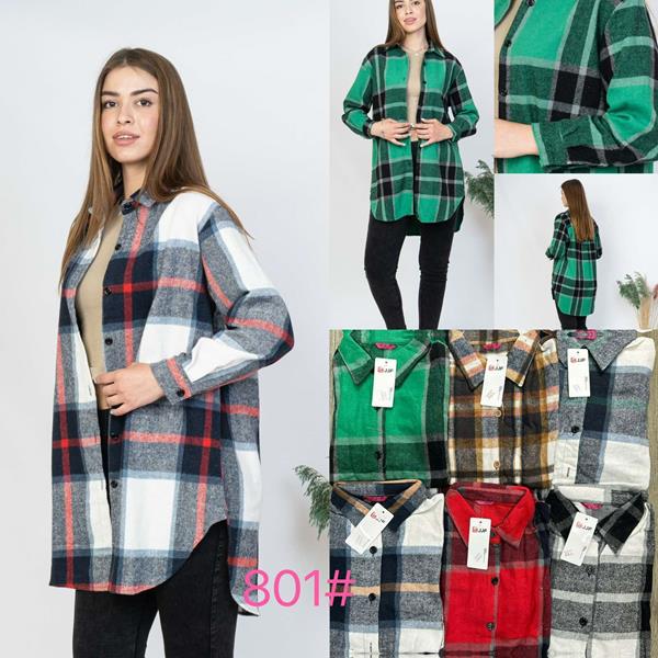 Рубашка P.HEY (XL-4XL) 801 green (деми)