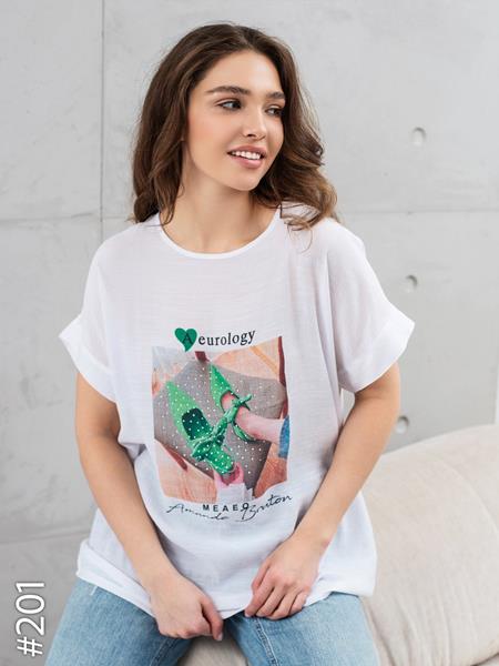 Футболка JJF (XL-4XL) 201-1 white (лето)