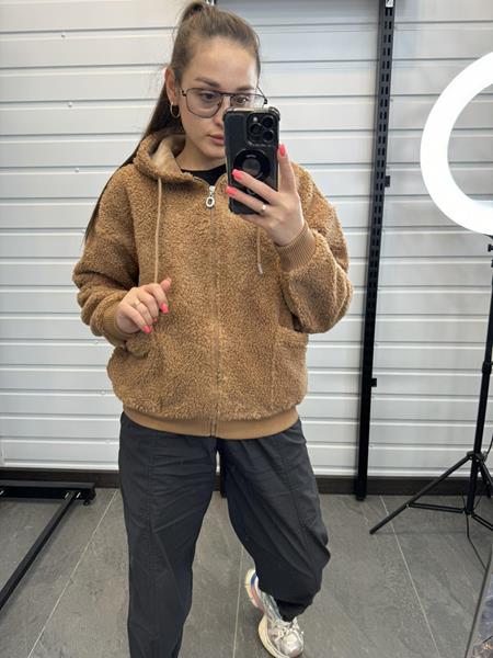 Куртка JJF (XL-3XL) 20136 l.brown (деми)