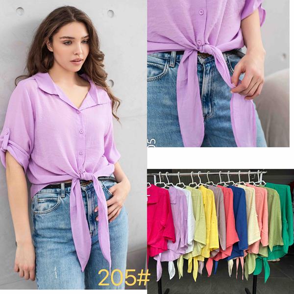 Рубашка JJF (XL-4XL) 205 lilac (лето)