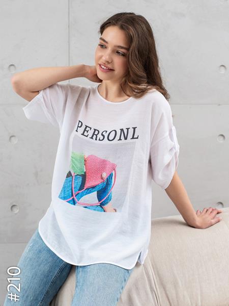 Футболка JJF (XL-4XL) 210 white (лето)
