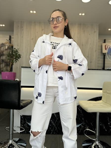 Рубашка JJF (XL-4XL) 2292 white (лето)