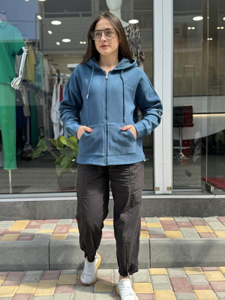Кофта спорт JJF (M-3XL) 27002 blue (деми)