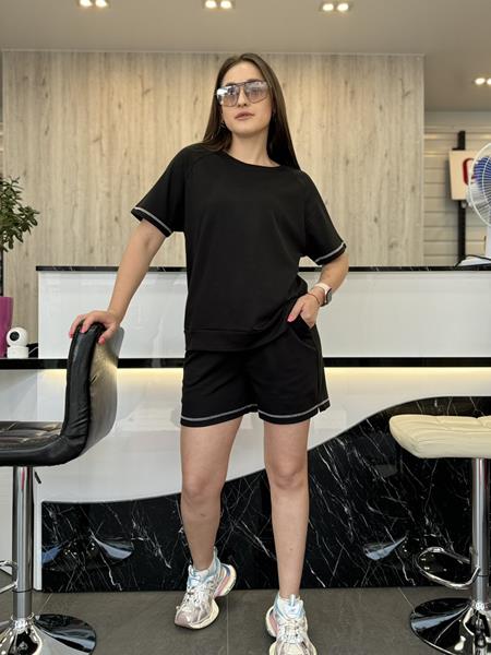 Костюм JJF (L-4XL) 5001 black (лето)