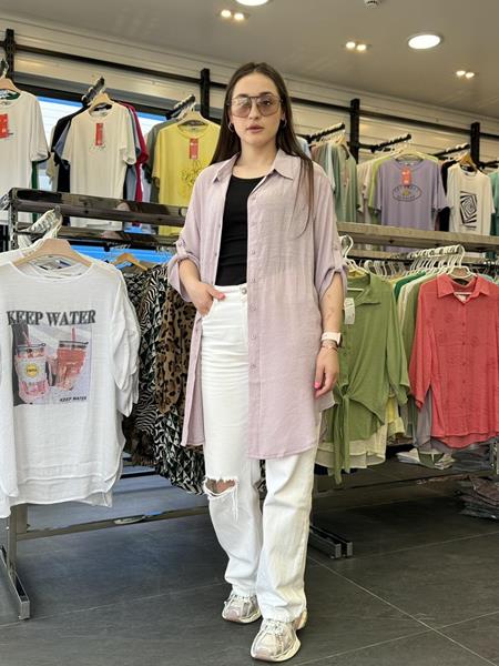 Рубашка JJF (XL-4XL) 501 beige (лето)