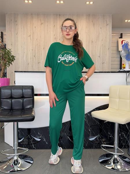 Костюм JJF (XL-5XL) 5036 green (лето)