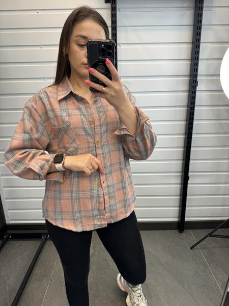Рубашка JJF (XL-4XL) 701-1 beige (деми)