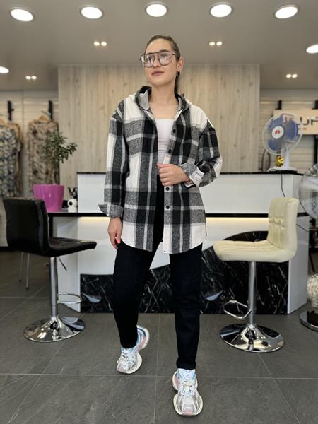 Рубашка JJF (XL-4XL) 7730 black (деми)