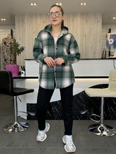 Рубашка JJF (XL-4XL) 7730 green (деми)