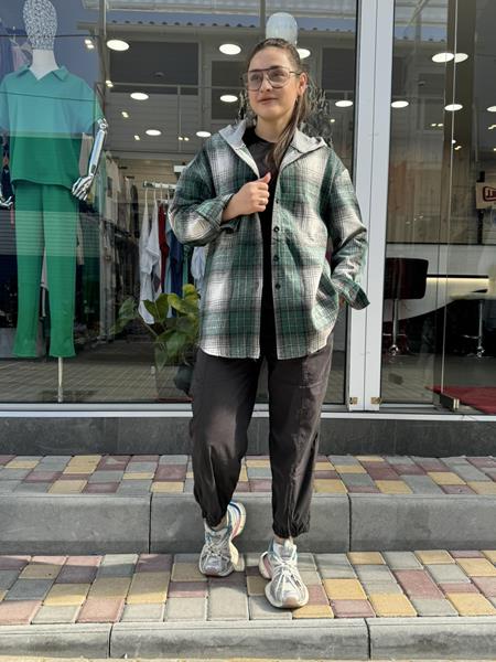 Рубашка JJF (XL-4XL) 7732 green (деми)